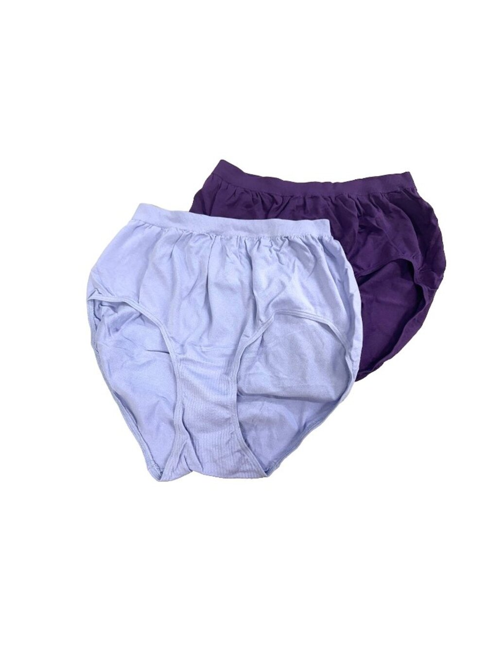 Bali Women's Soft Revolution Brief ALL Nylon 2-Pack Light Blue Purple Size 8/9